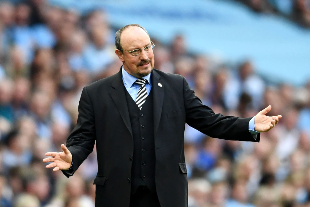  during the Premier League match between Manchester City and Newcastle United at Etihad Stadium on September 1, 2018 in Manchester, United Kingdom.