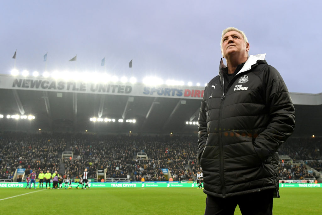 Steve Bruce at St. James' Park.