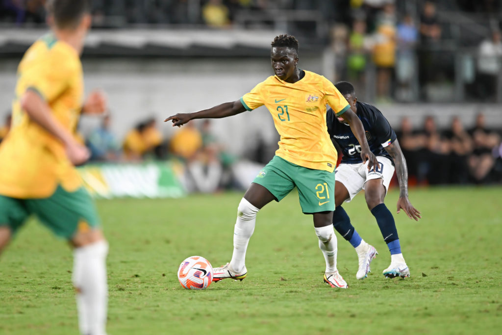 Garang Kuol of Australia National Men's soccer team in