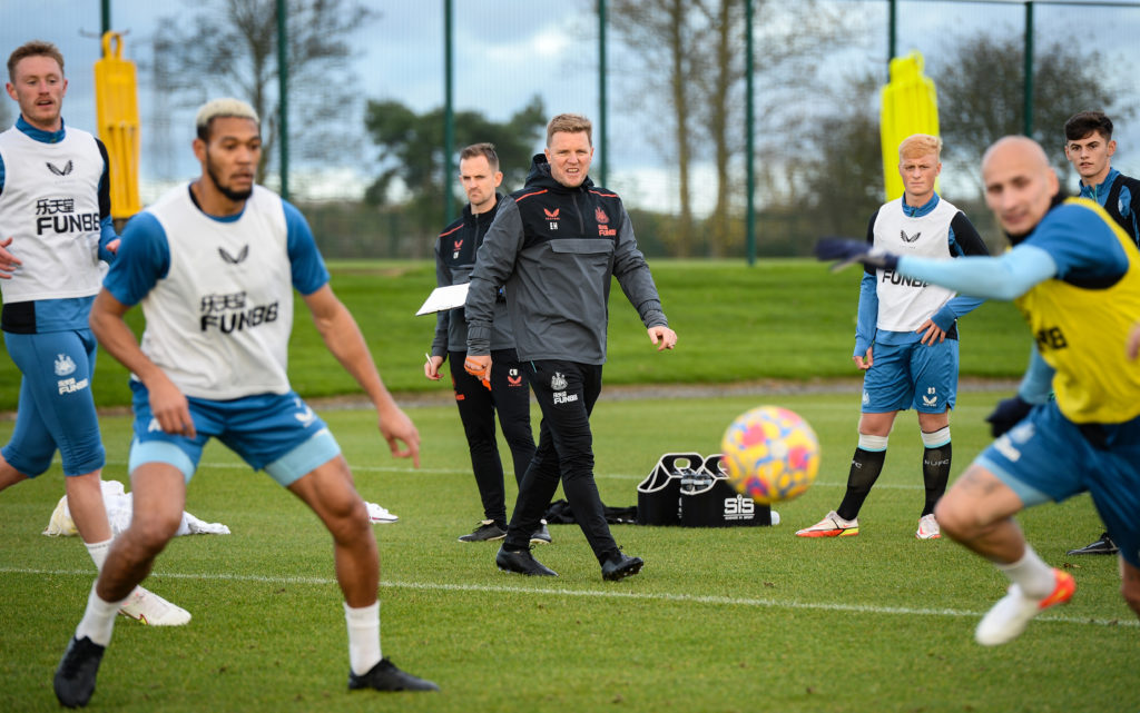 New Head Coach Eddie Howe Takes Charge of Newcastle United Training