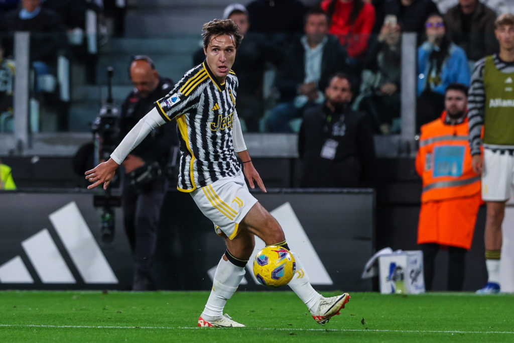 Federico Chiesa of Juventus FC seen in action during the