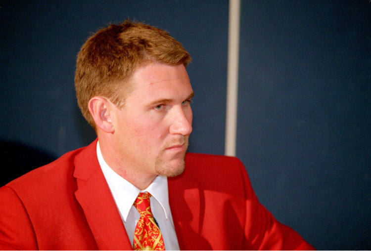 1 Aug 2000:  Headshot of Simon Jordan the Crystal Palace chairman during the appointment of Alan Smith as Crystal Palace manager held at Selhurst P...