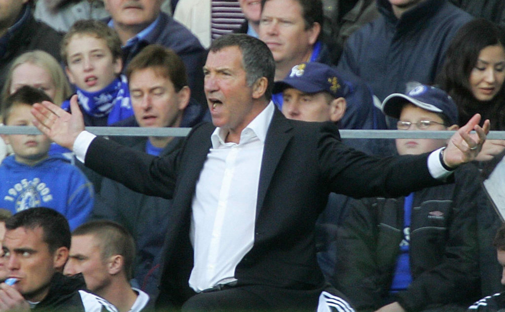 Newcastle manager Graeme Souness looks on against Chelsea