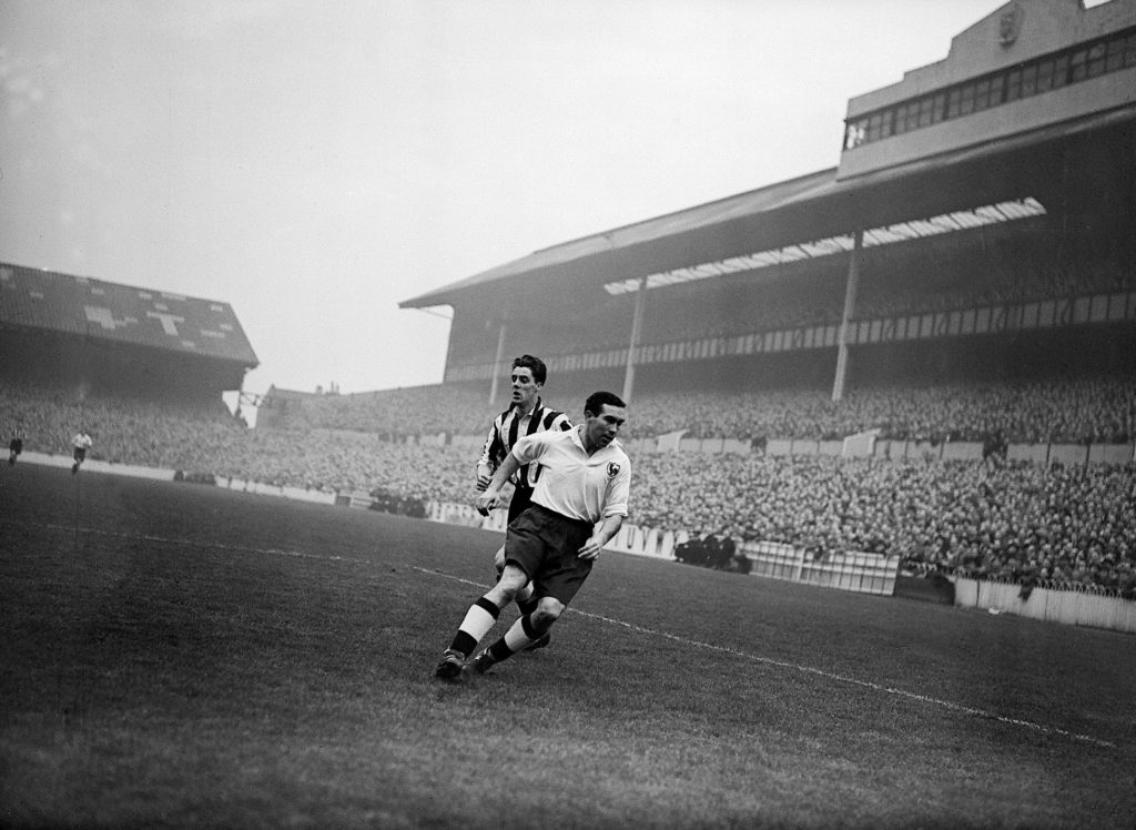 Alf Ramsey seen here playing at White Hart Lane
