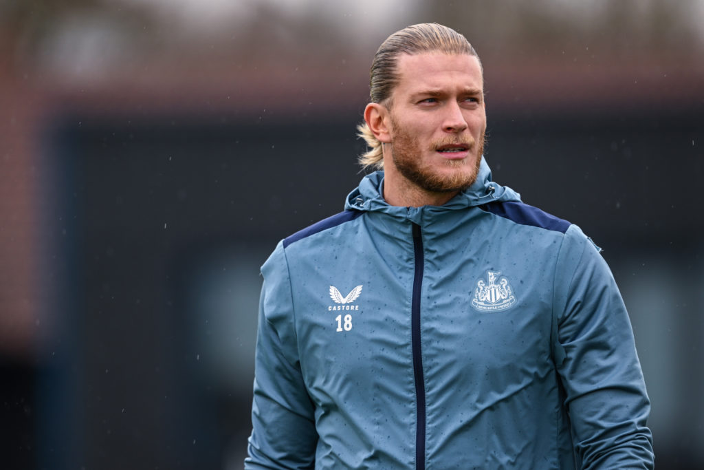 Loris Karius in a Newcastle United Training Session