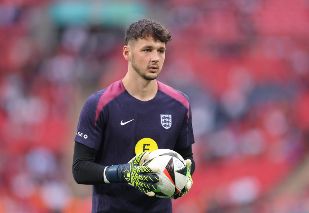 James Trafford during a friendly between England and Iceland.