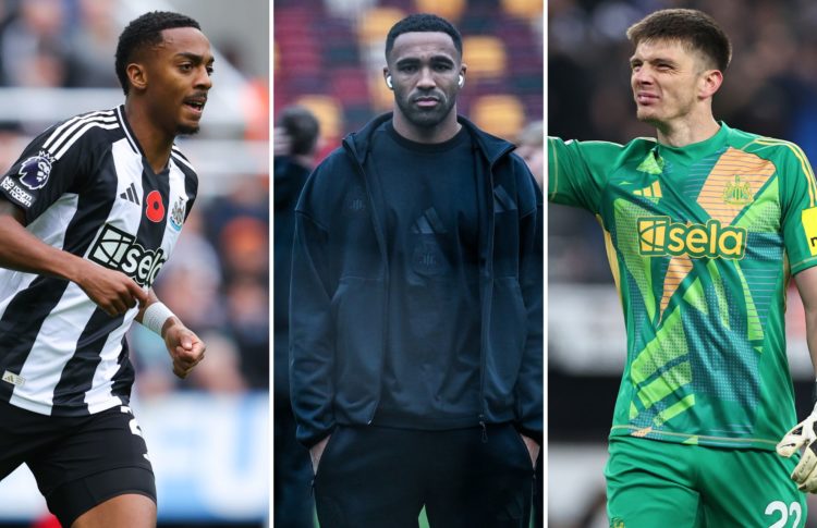 Joe Willock, Callum Wilson, Nick Pope.