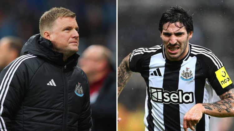 Eddie Howe and Sandro Tonali