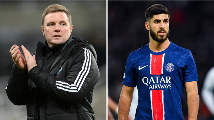 Newcastle transfer news. Eddie Howe and Marco Asensio