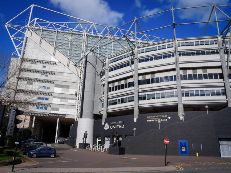 18th March 2024: St James' Park football stadium in the north east of England city of Newcastle Upon Tyne. It is the home stadium of Newcastle Unit...