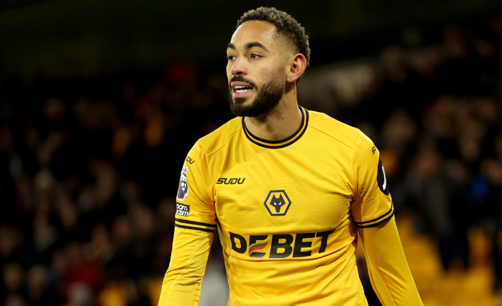 Matheus Cunha playing for Wolves against Fulham.