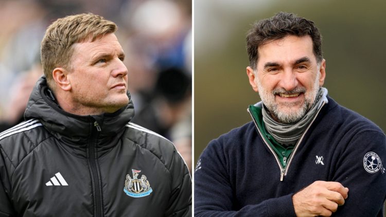 Split image of Yasir Al-Rumayyan, Governor of Saudi Arabia's Public Investment Fund smiling during day one of the Alfred Dunhill Links Championship...