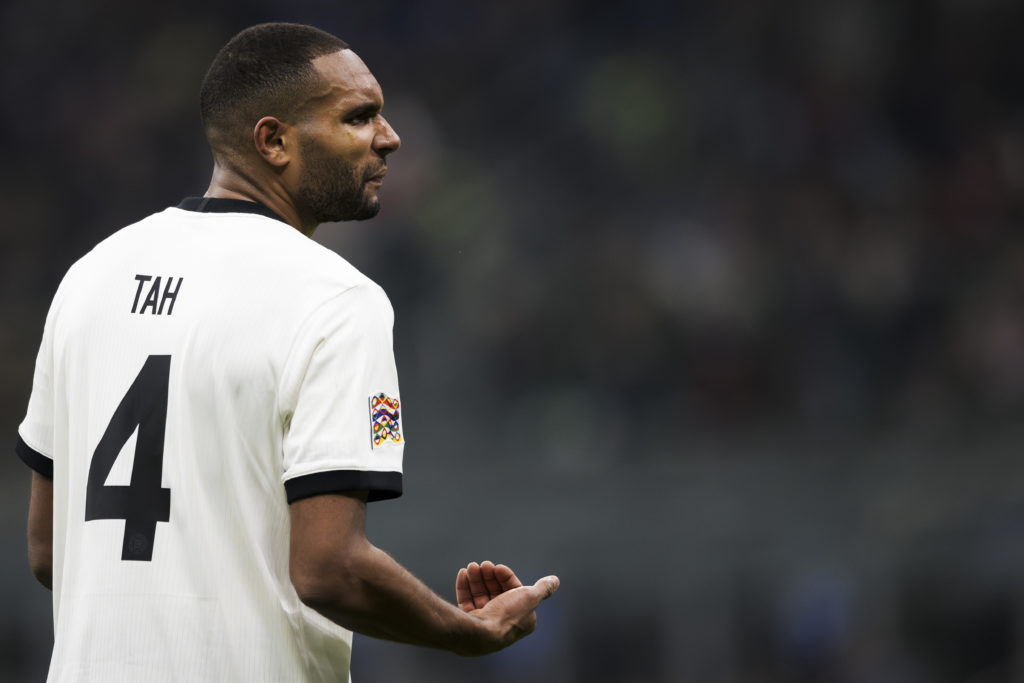 Jonathan Tah of Germany gestures during the UEFA Nations
