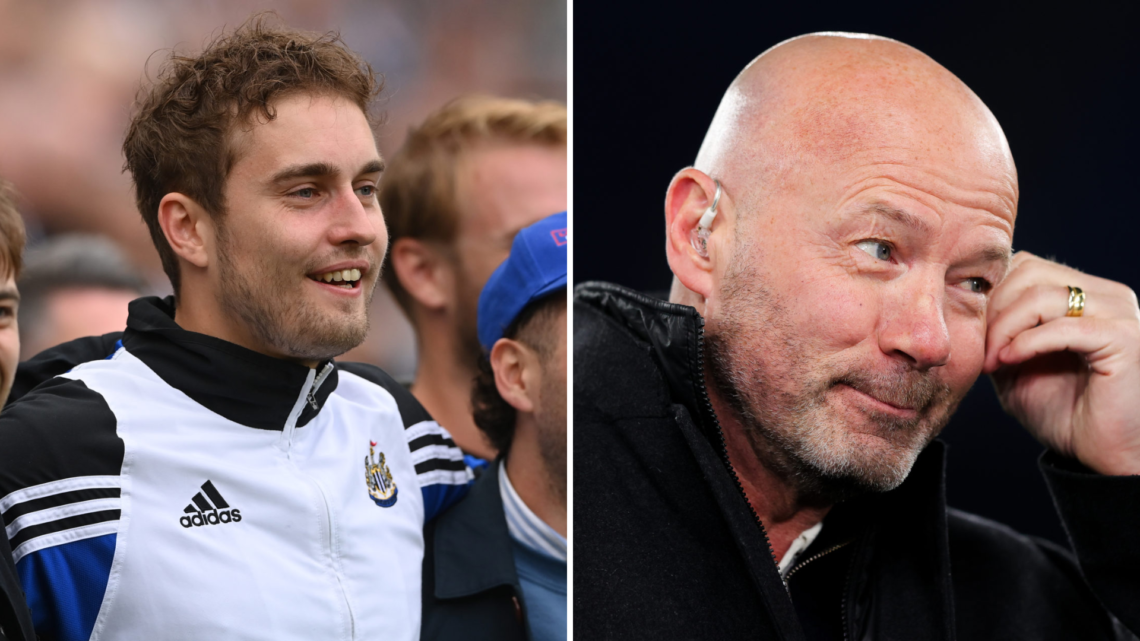 Newcastle artist Sam Fender and Alan Shearer