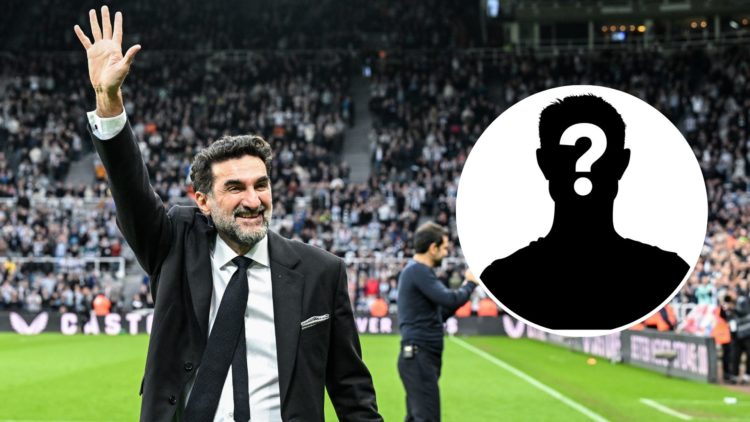 Image of Non-Executive Chairman Yasir Al-Rumayyan waves to the fans during the Premier League match between Newcastle United and Leicester City at ...