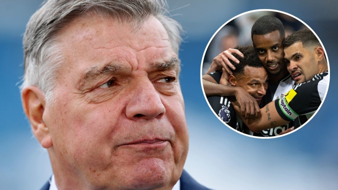 Sam Allardyce, Manager of Leeds United, looks on prior to the Premier League match between Leeds United and Tottenham Hotspur. Inset, Alexander Isa...