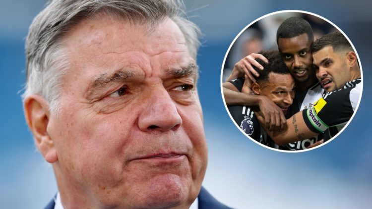 Sam Allardyce, Manager of Leeds United, looks on prior to the Premier League match between Leeds United and Tottenham Hotspur. Inset, Alexander Isa...