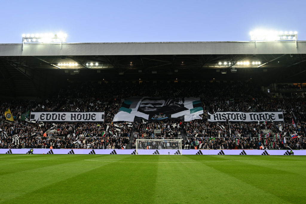 Newcastle United fans put on a display before their game against Brentford