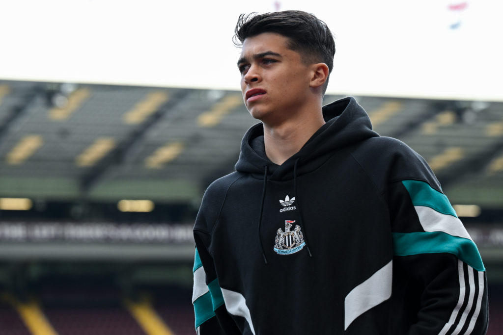 Lewis Miley at St. James' Park.