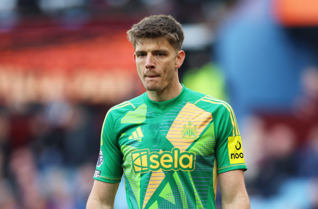 Nick Pope of Newcastle United during the Premier League match between Aston Villa FC and Newcastle United FC