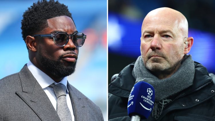 Split image of Micah Richards and Alan Shearer.