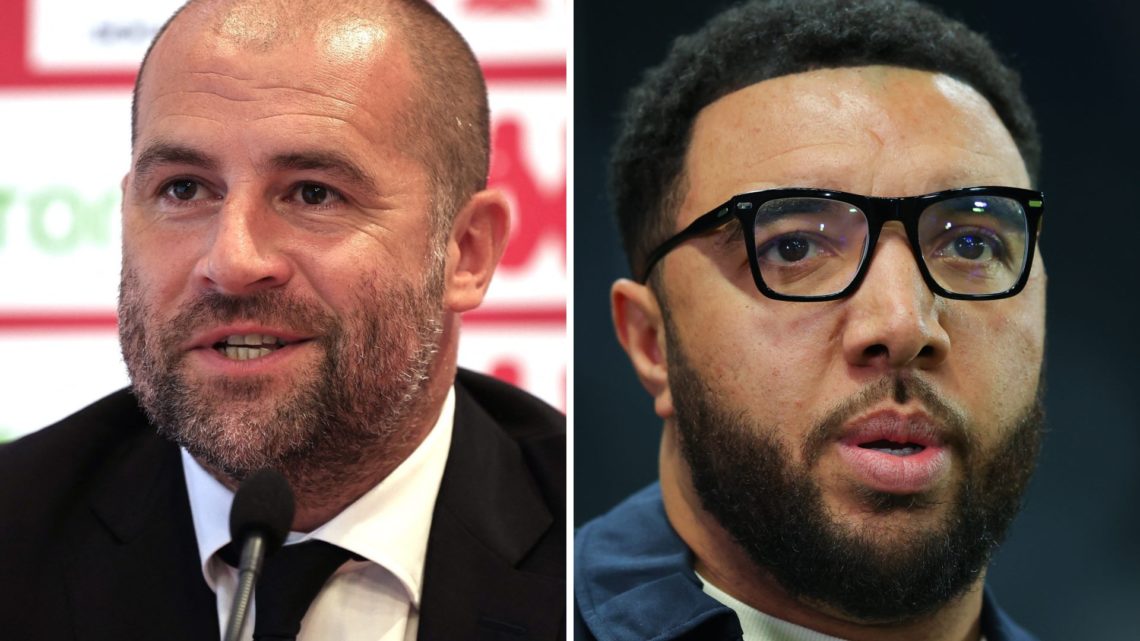 Paul Mitchell during a press conference, Troy Deeney doing punditry at St James' Park
