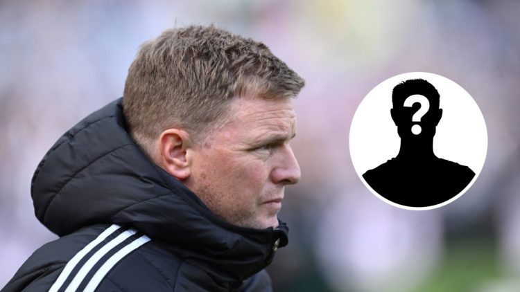 Eddie Howe looks on during Newcastle United vs Ipswich Town