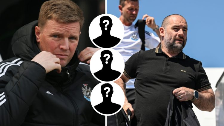 Eddie Howe managing Newcastle United, Paul Mitchell exits a plane