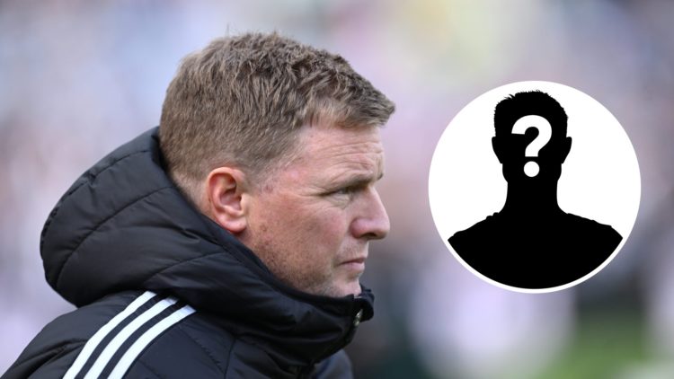 Newcastle United manager Eddie Howe looks on