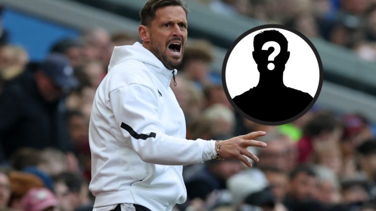 Jason Tindall shouts at his Newcastle United team at Villa Park. Inset: Mystery figure.