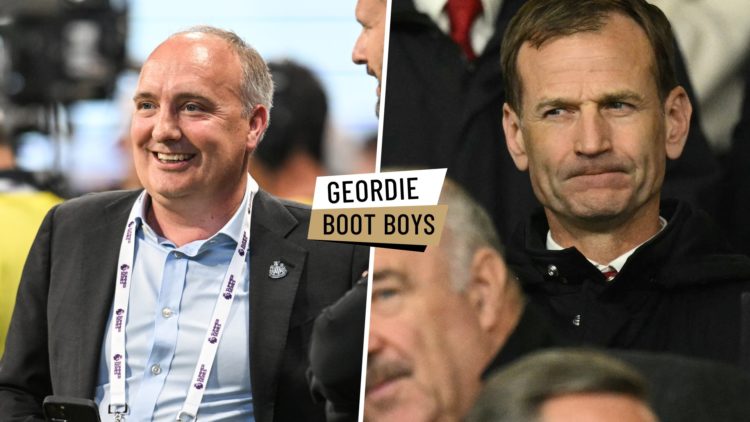 Split image of Newcastle United CEO Darren Eales and former sporting director Dan Ashworth.