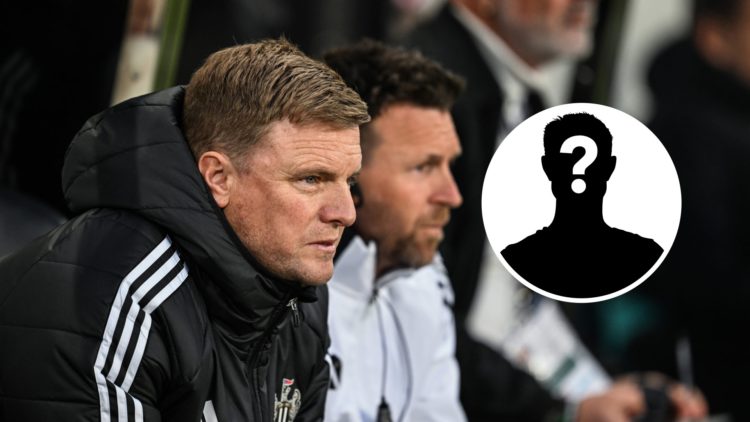 Eddie Howe managing Newcastle United, mystery player