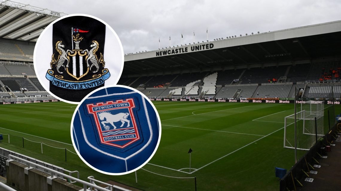 View of the empty stadium ahead of the English Premier League football match between Newcastle United and Nottingham Forest. A detailed view of the...