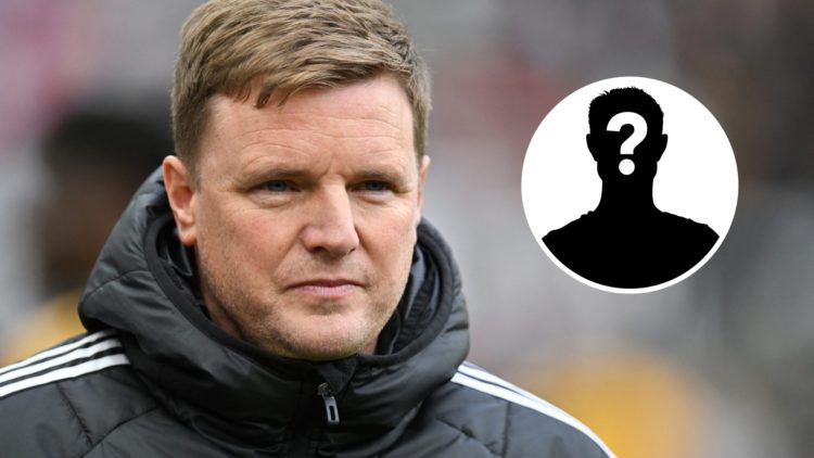 Eddie Howe managing Newcastle United, mystery player