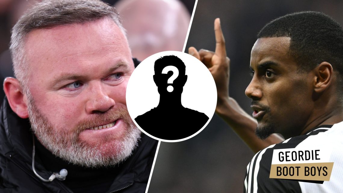 Wayne Rooney on punditry duty. Alexander Isak playing for Newcastle United.