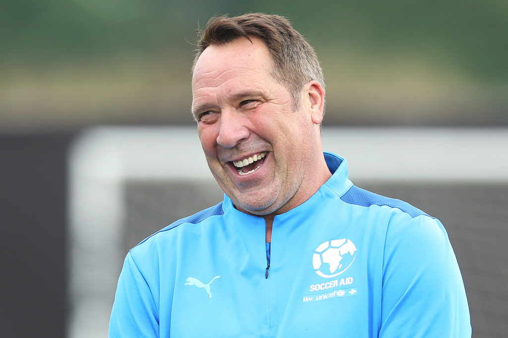 David Seaman in training ahead of Soccer Aid for Unicef 2021.