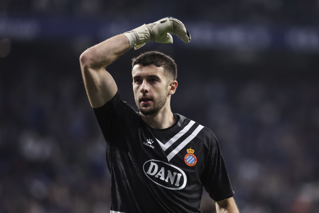 Joan Garcia of Espanyol during La Liga game between Espanyol and Getafe