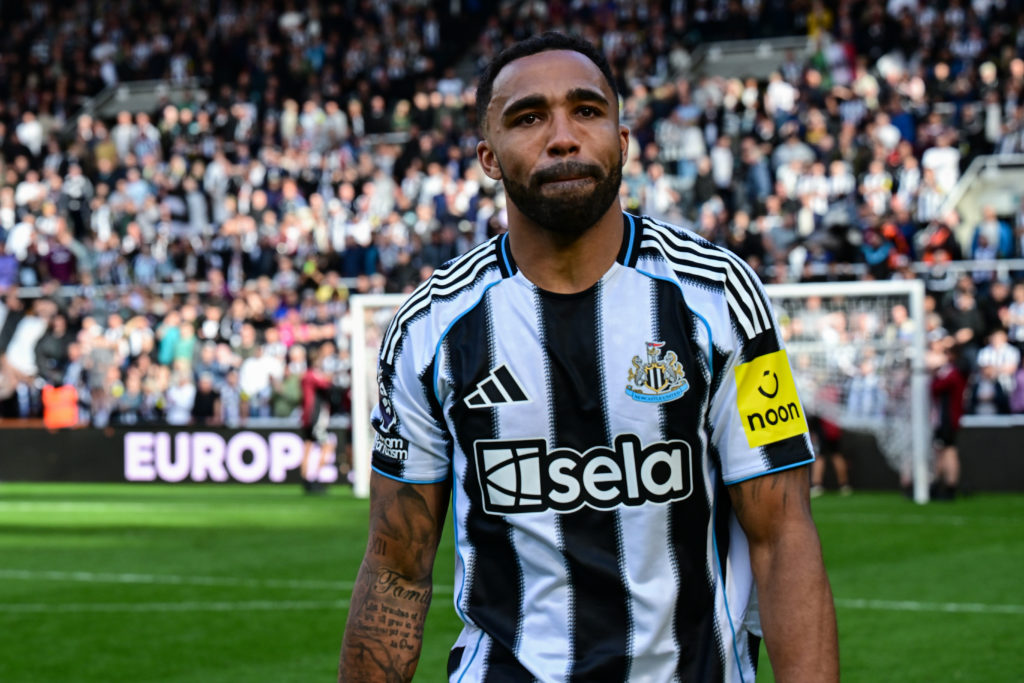 Callum Wilson looks emotional after Newcastle United vs Everton.