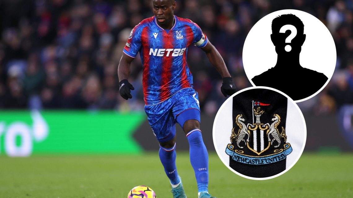 Marc Guehi of Crystal Palace controls the ball during the Premier League match between Crystal Palace FC and Manchester City FC at Selhurst Park. I...