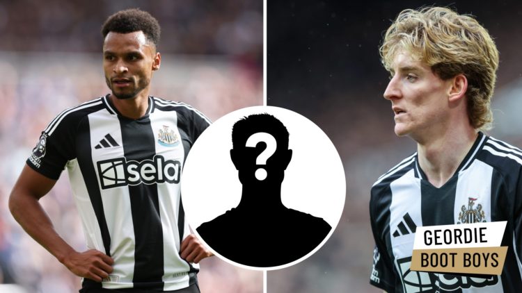 Jacob Murphy playing for Newcastle United. Anthony Gordon playing for Newcastle United.