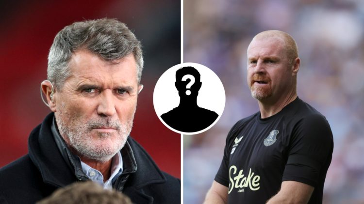 Roy Keane doing punditry, Sean Dyche managing Everton, mystery player