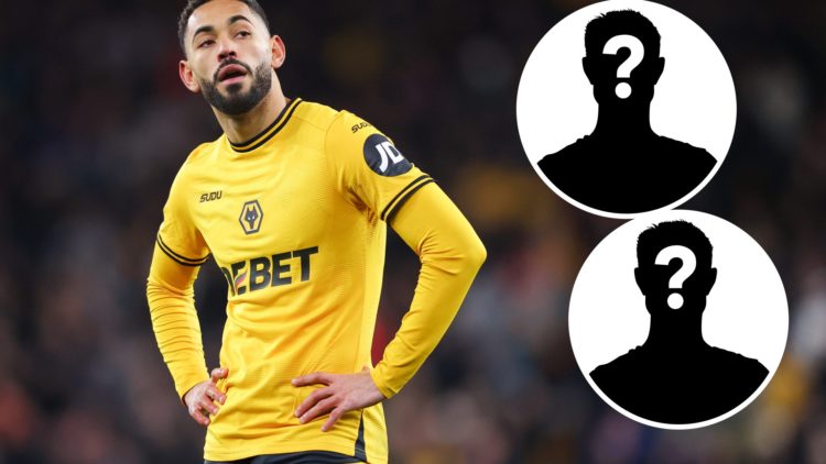 Matheus Cunha with two mystery player insets.