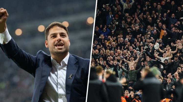 Newcastle United co-owner Jamie Reuben following the Premier League match between Newcastle United and Arsenal at St. James Park. Newcastle United'...
