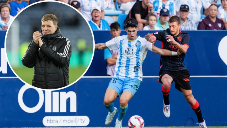 Eddie Howe applauds Newcastle United fans. Antonio Cordero playing for Malaga.