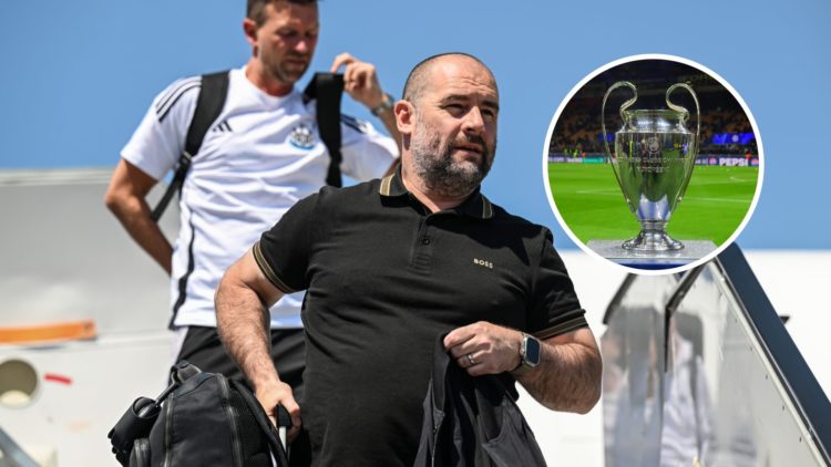 Newcastle United Sporting Director Paul Mitchell arrives at the Nuremberg airport for the Pre Season Friendly trip to the Adidas HomeGroup Training...