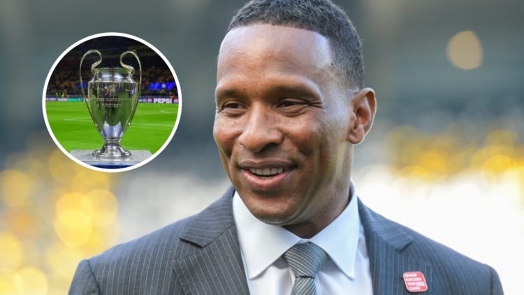 Former Newcastle goalkeeper Shaka Hislop before the Premier League match between Newcastle United and Arsenal at St. James Park. Inset: The Champio...