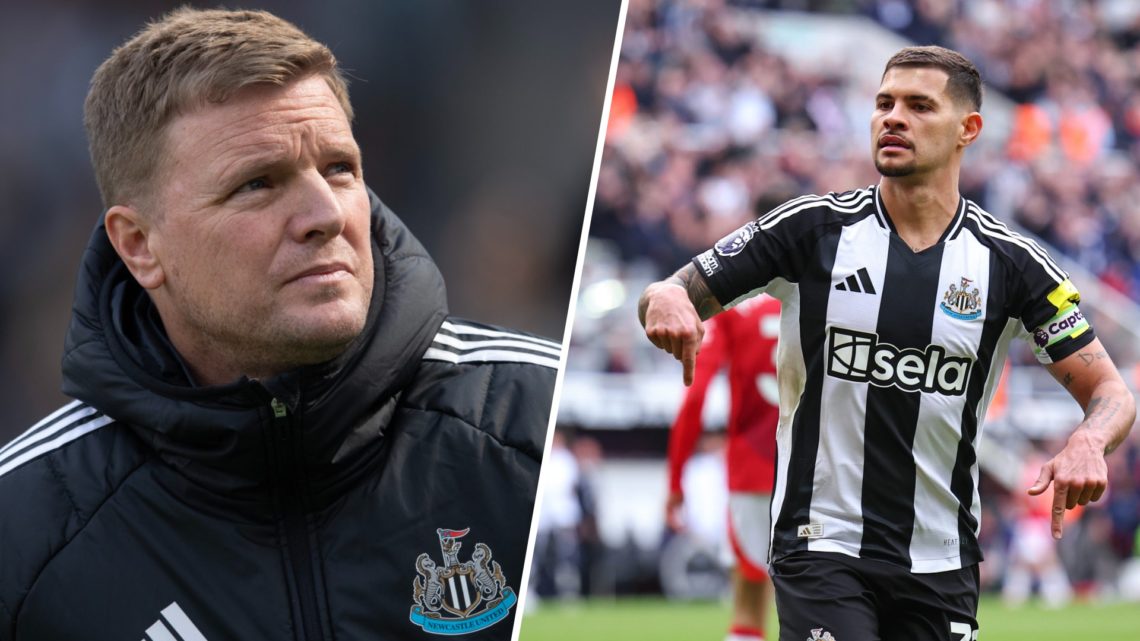 Newcastle United manager Eddie Howe before the Premier League match between Newcastle United FC and Ipswich Town FC at St James' Park. Bruno Guimar...