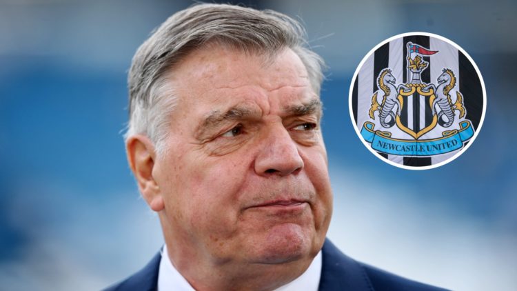 Sam Allardyce, Manager of Leeds United, looks on prior to the Premier League match between Leeds United and Tottenham Hotspur at Elland Road. Inset...