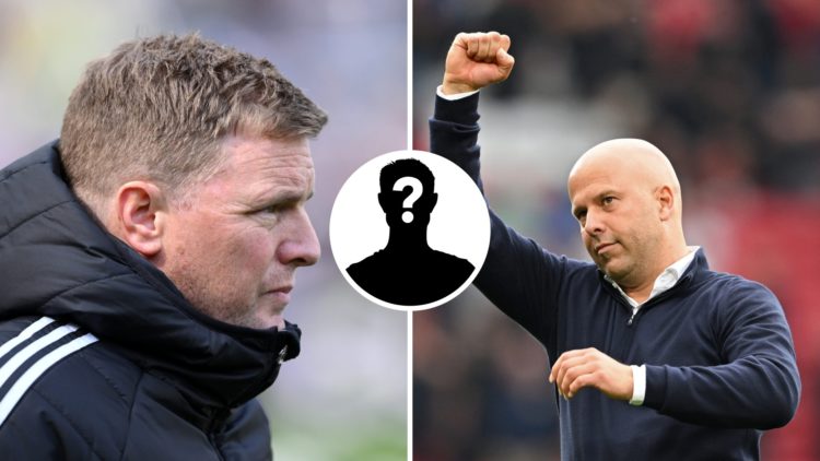 Eddie Howe, Manager of Newcastle United, looks on prior to the Premier League match between Newcastle United FC and Ipswich Town FC. Arne Slot, Man...