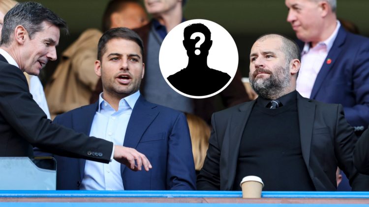 Newcastle United's Jamie Reuben and Paul Mitchell, Sporting Director during the Premier League match between Chelsea FC and Newcastle United FC. In...